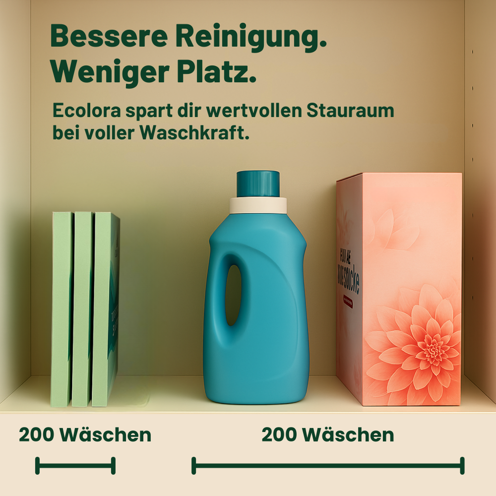 Umweltfreundliche Waschmittelblätter