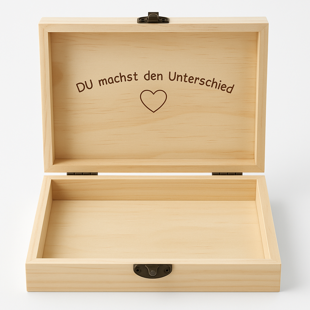 2x Aufbewahrungsbox Naturholz